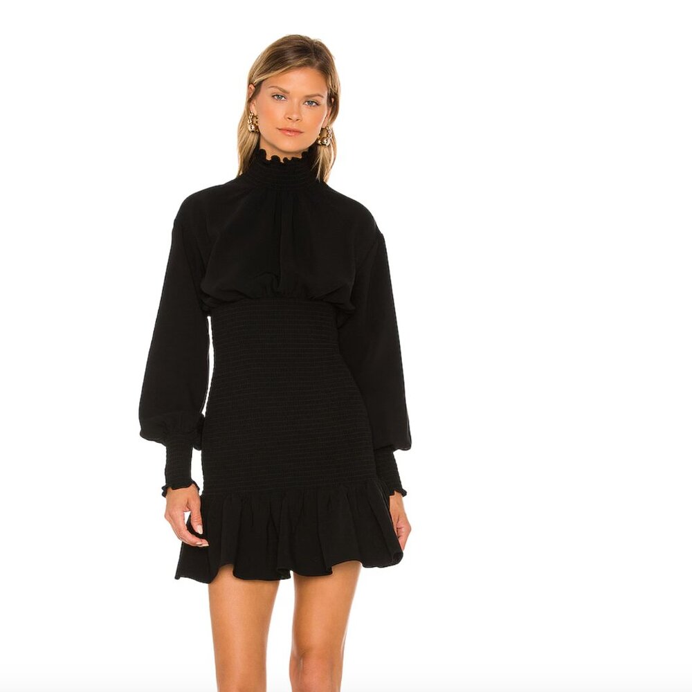 Cinq a Sept Kara Mini Dress in Black - Size M